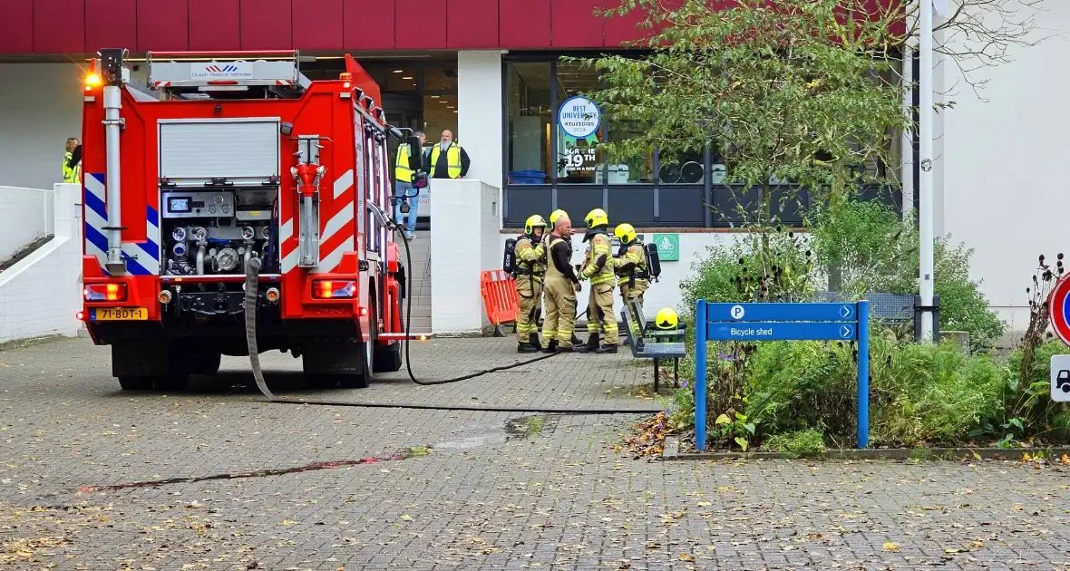 Brand in fietskelder van campusgebouw - Foto 1