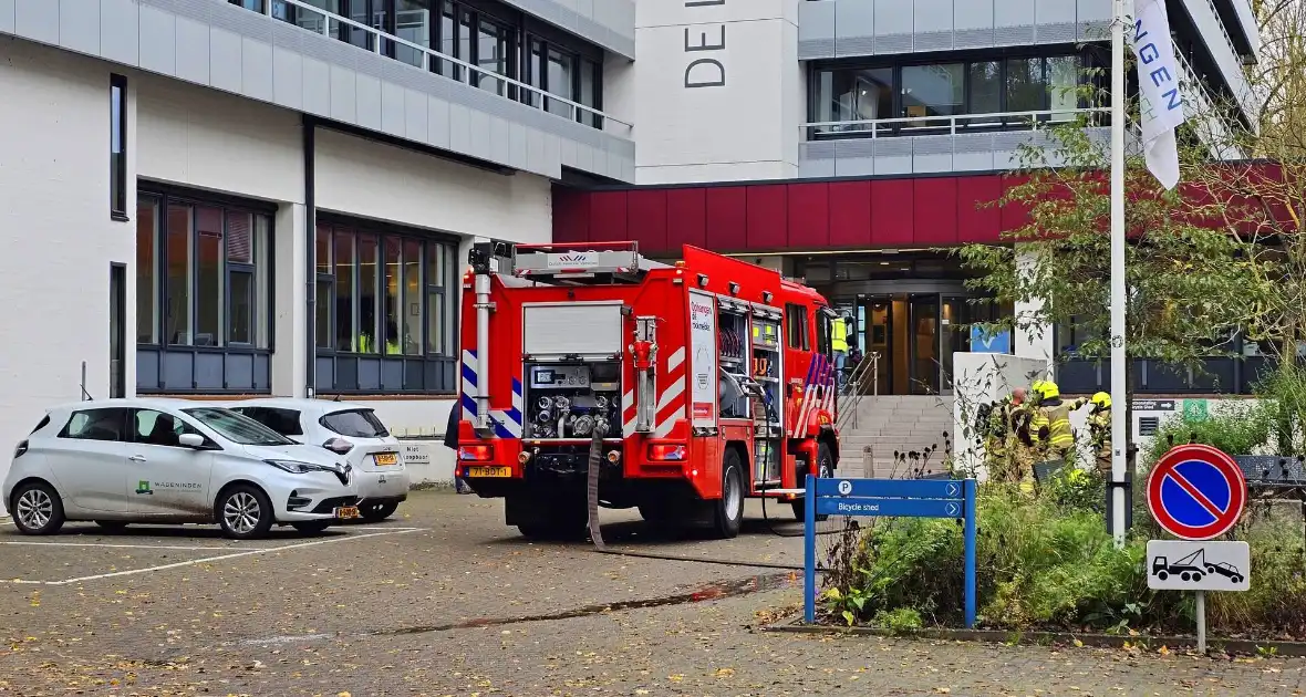 Brand in fietskelder van campusgebouw - Foto 2