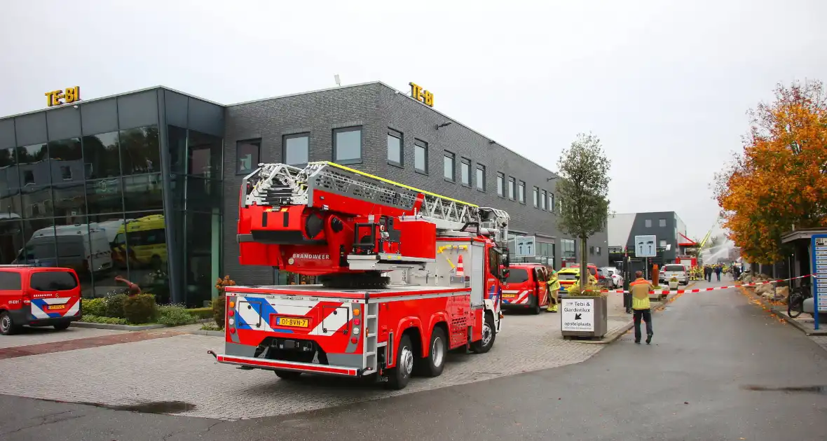 Zeer grote brand bij coatingbedrijf