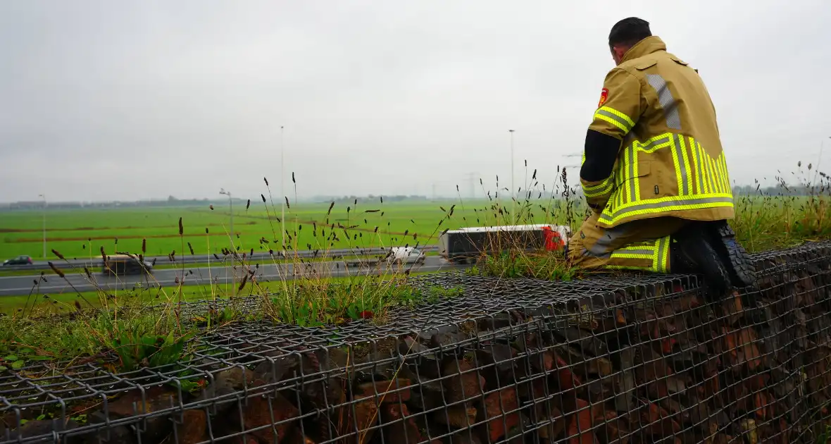 Brandweer op zoek naar vastzittend schaap - Foto 2