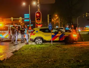 Fietser gewond aan gezicht na aanrijding