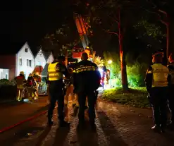 Grote brand in woning