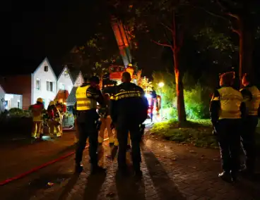 Grote brand in woning