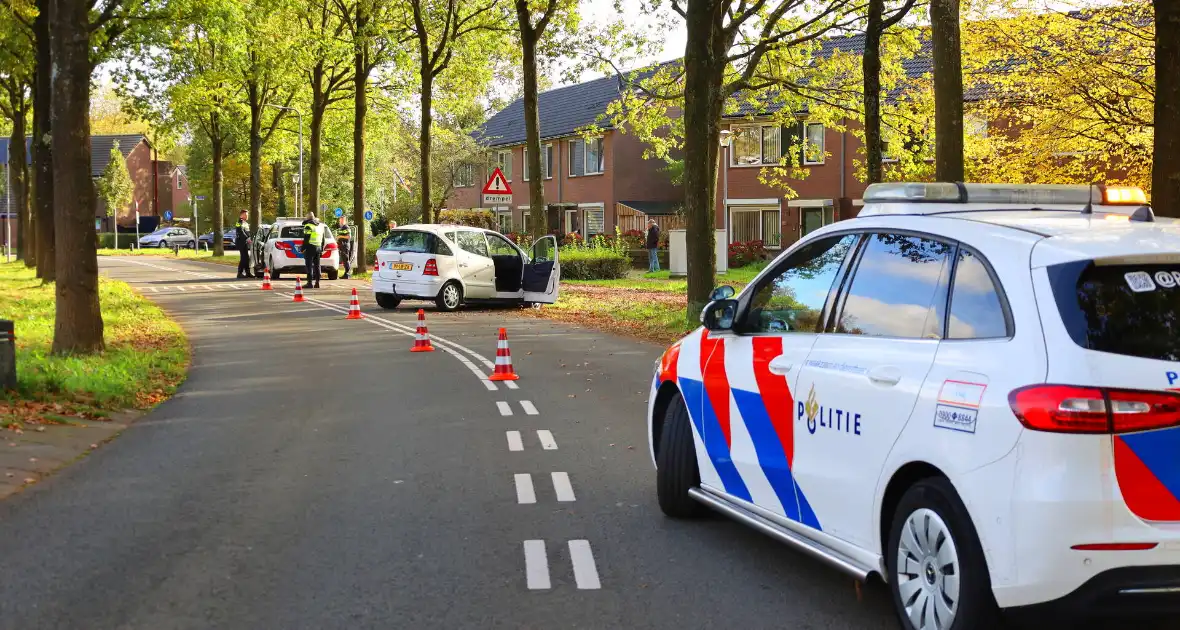 Automobiliste botst tegen boom