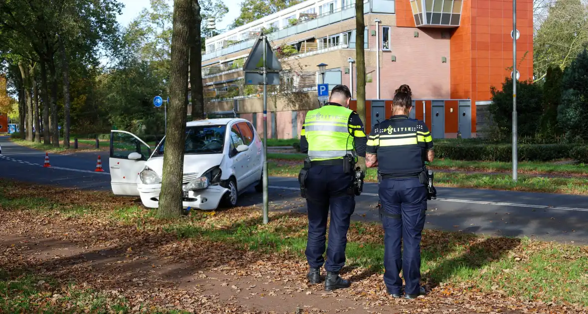 Automobiliste botst tegen boom - Foto 1