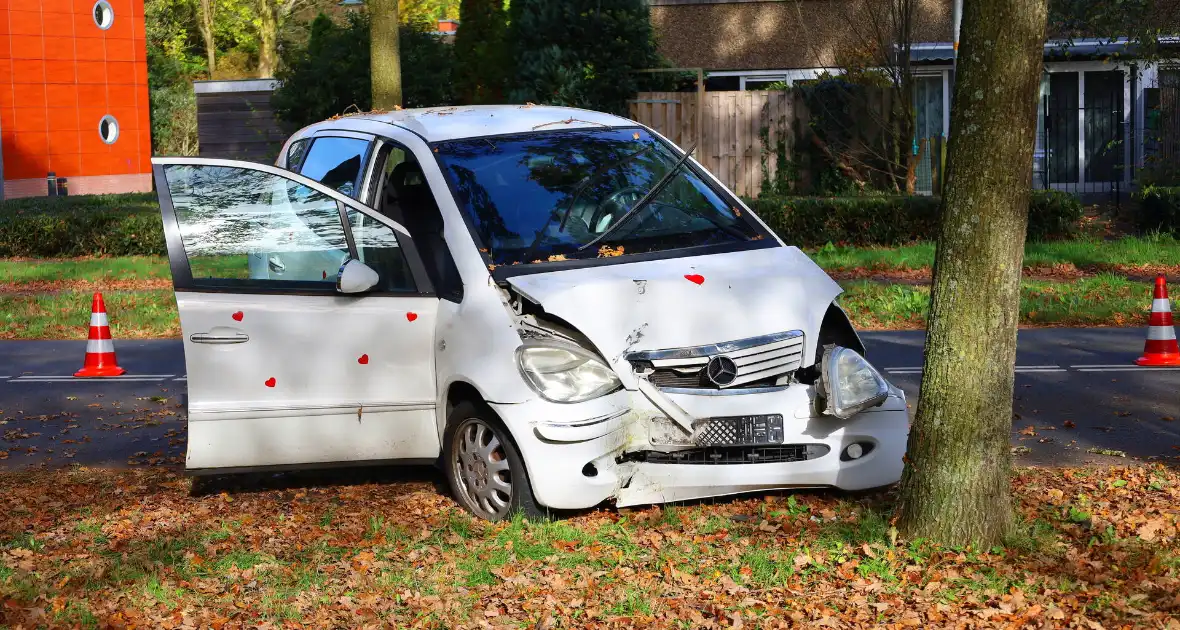 Automobiliste botst tegen boom - Foto 3