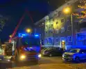 Veel rookontwikkeling bij brand in flatwoning