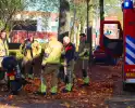 Brandweer blust brand in deelscooter