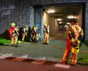 Brandend restafval in parkeergarage zorgt voor rookontwikkeling