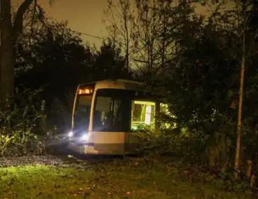 Tram beschadigd na aanrijding