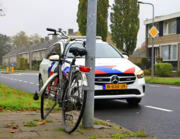 Fiets loopt slag in wiel op bij aanrijding