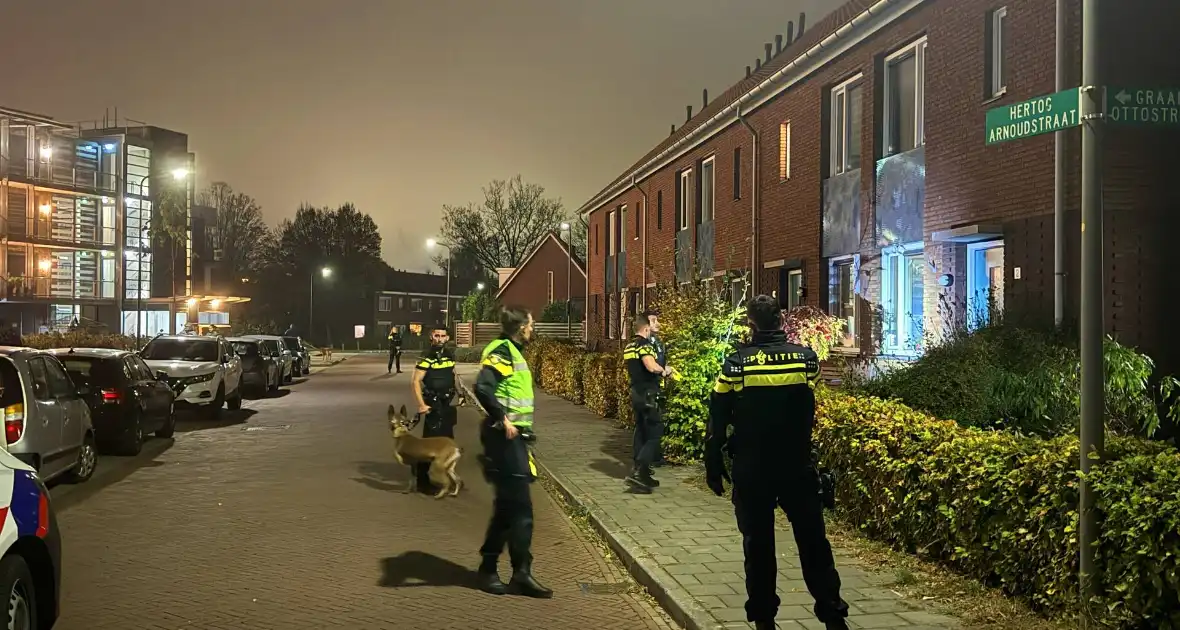 Grote politieinzet bij woonhuis na bedreiging