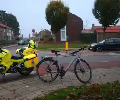 Botsing tussen een fietser en bestelbus