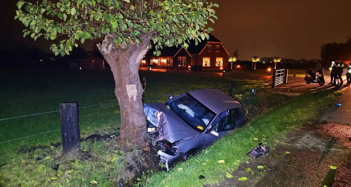 Automobilist raakt van weg en knalt tegen boom - Foto 5