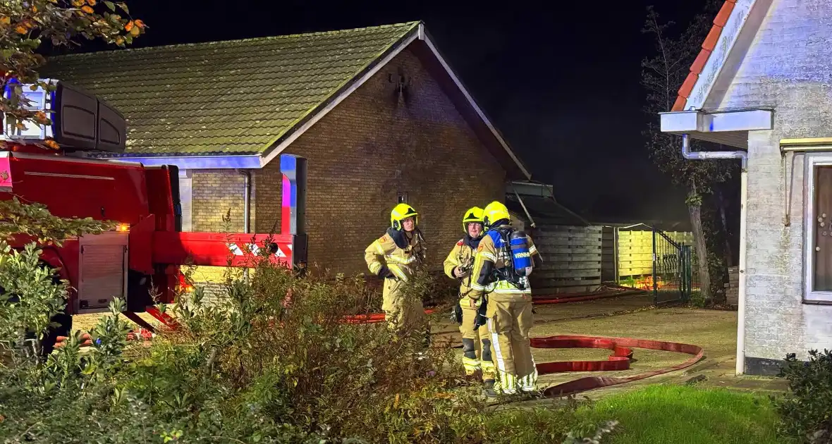 Brandweer zet drone in bij woningbrand