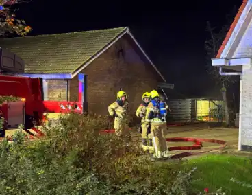 Brandweer zet drone in bij woningbrand