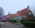 Flinke rookontwikkeling bij middelbrand in woning