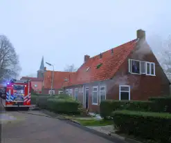 Flinke rookontwikkeling bij middelbrand in woning