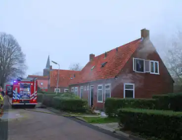 Flinke rookontwikkeling bij middelbrand in woning