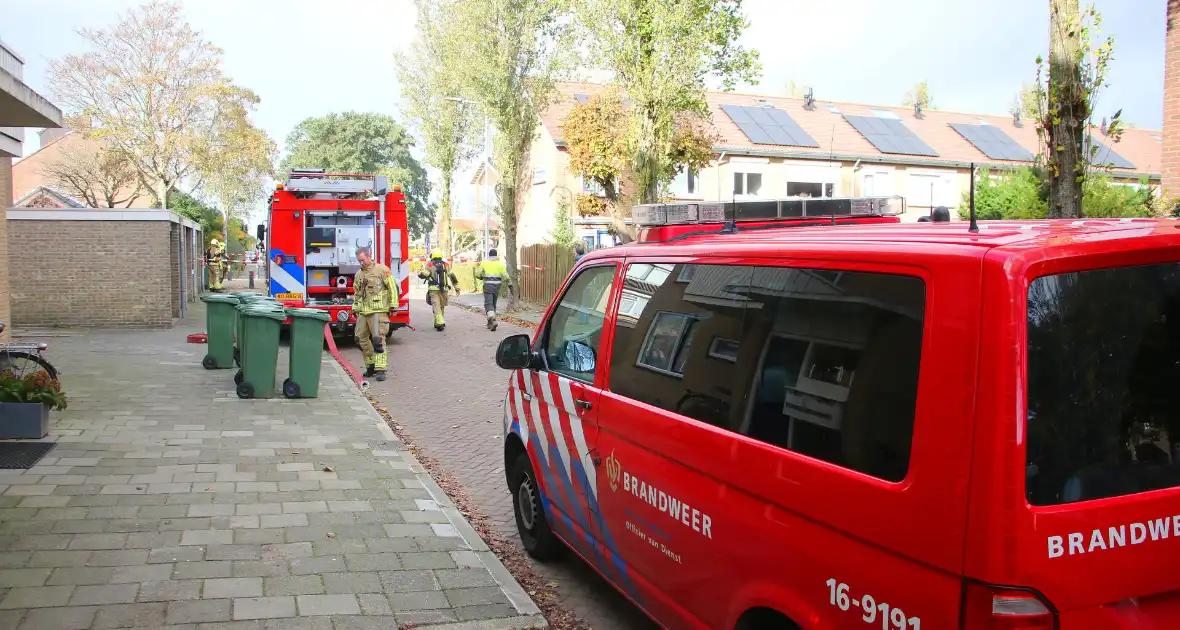 Gasleiding beschadigd na botsing met paaltje - Foto 3