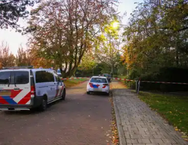 Bloedsporen in park aangetroffen, politie doet onderzoek