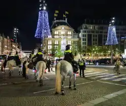 Opnieuw demonstratie, politie grootschalig aanwezig