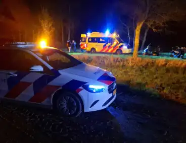 Modderige weg leidt tot ongeval voor scooterrijder