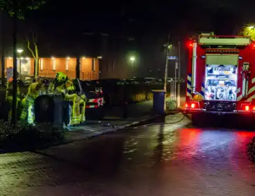 Brand in ondergrondse afvalcontainer