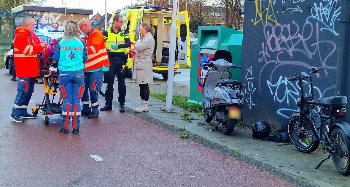 Scooterrijder en fatbiker botsen op fiestpad - Foto 1