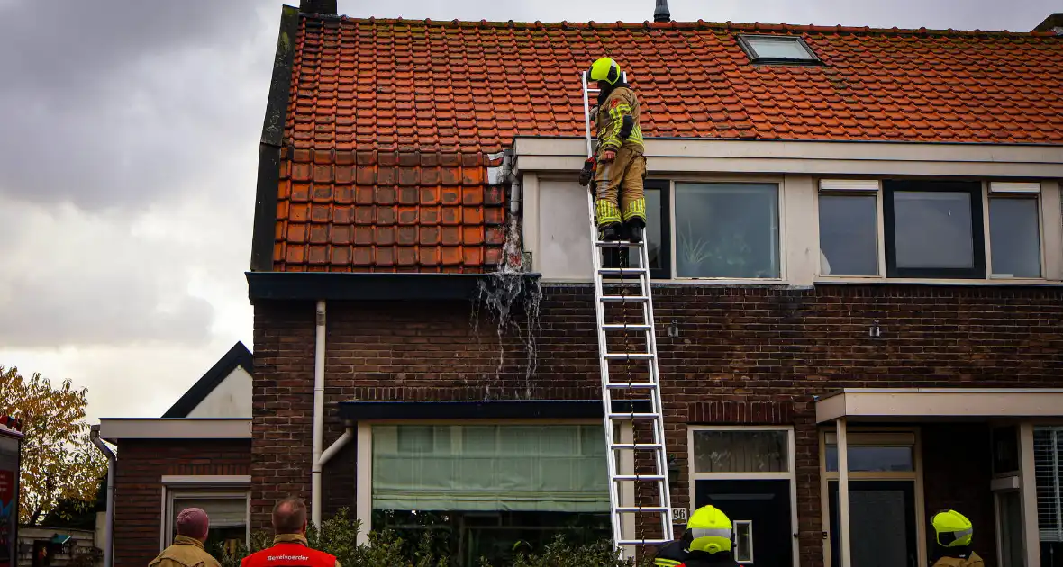 Wateroverlast door verstopte regenpijp