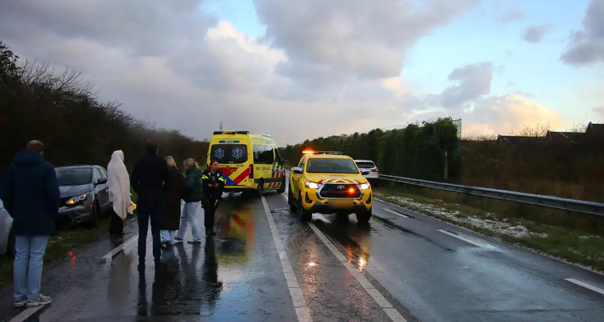 Kettingbotsing zorgt voor flinke file - Foto 1