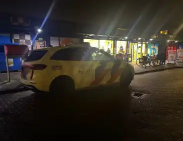 Veel politie-inzet bij overval op supermarkt