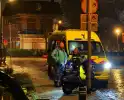 Scooterrijder glijd uit bij bussluis