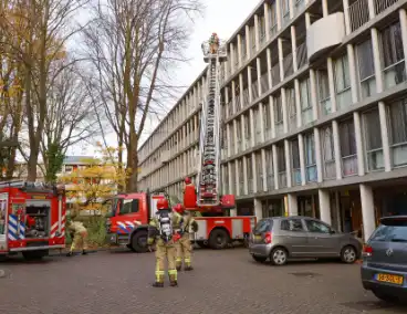 Brandweer ingezet voor brand in flatwoning