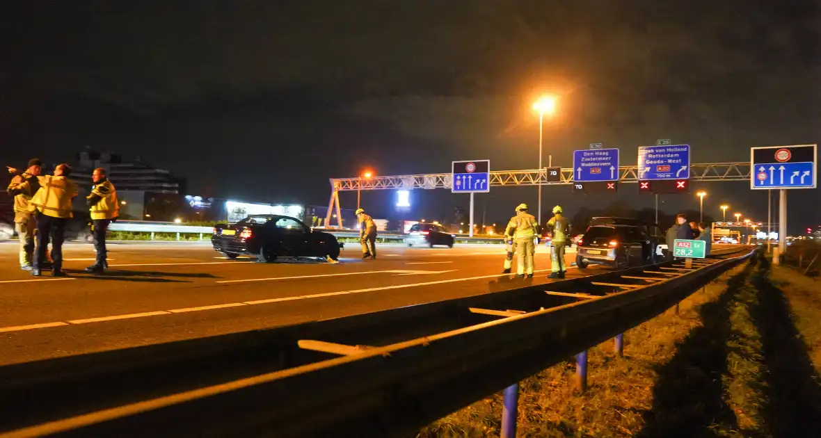 Vier voertuigen betrokken bij kettingbotsing op snelweg