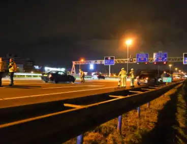 Vier voertuigen betrokken bij kettingbotsing op snelweg