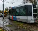 Flinke vertraging door ontsporing tram