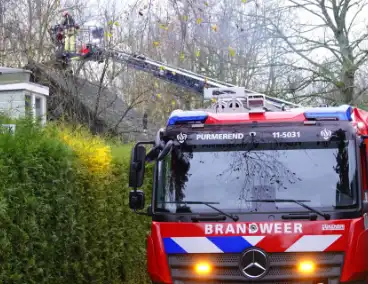 Fikse rookontwikkeling bij schoorsteenbrand