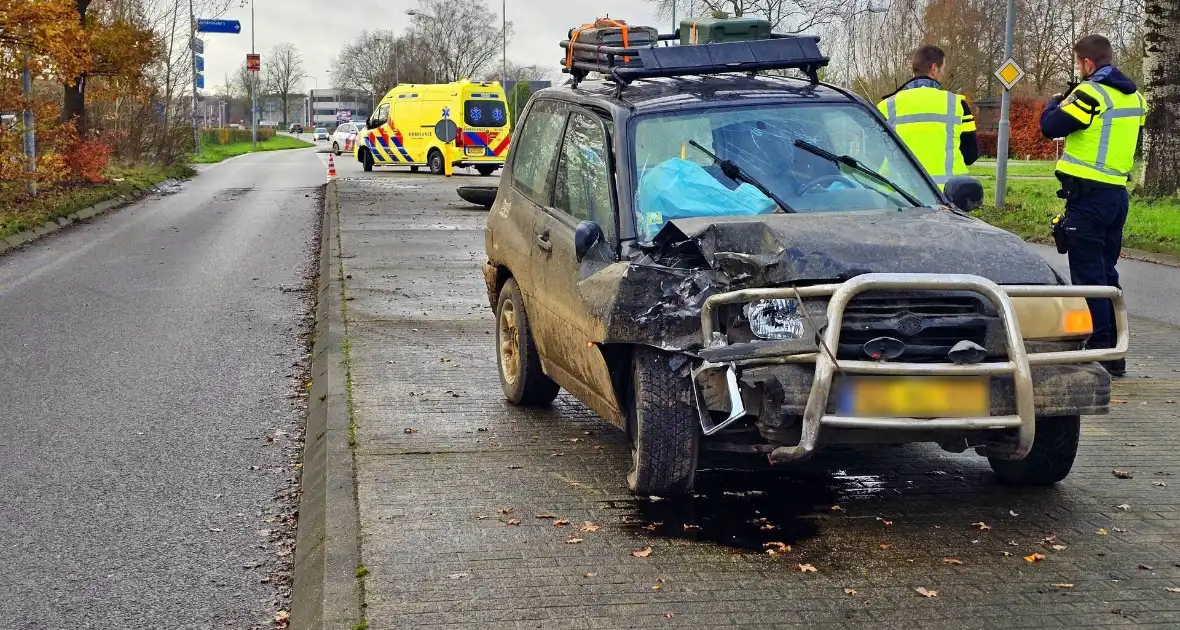 Automobilist knalt tegen boom