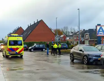 Scootmobieler in botsing met automobilist