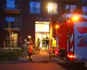 Brand in keuken door brandweer geblust