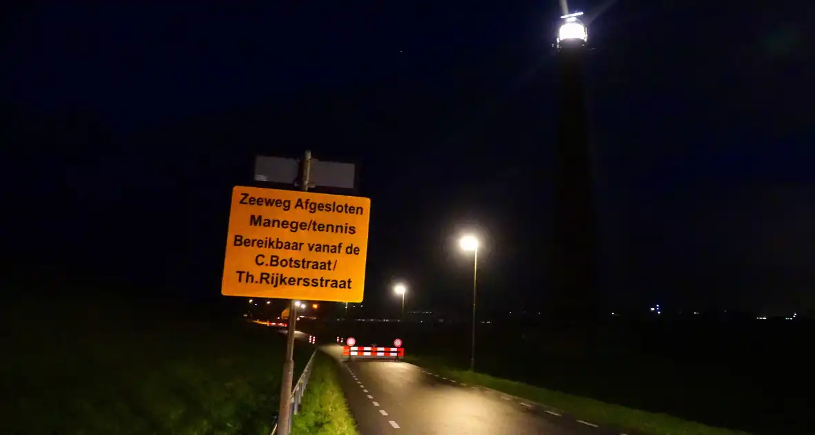 Omgeving vuurtoren Lange Jaap afgezet