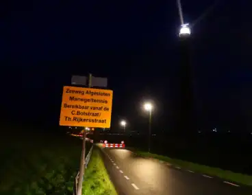 Omgeving vuurtoren Lange Jaap afgezet