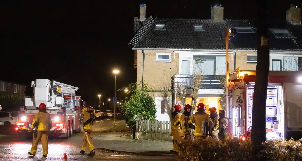 Ladder vormt gevaar tijdens storm Conall - Foto 1