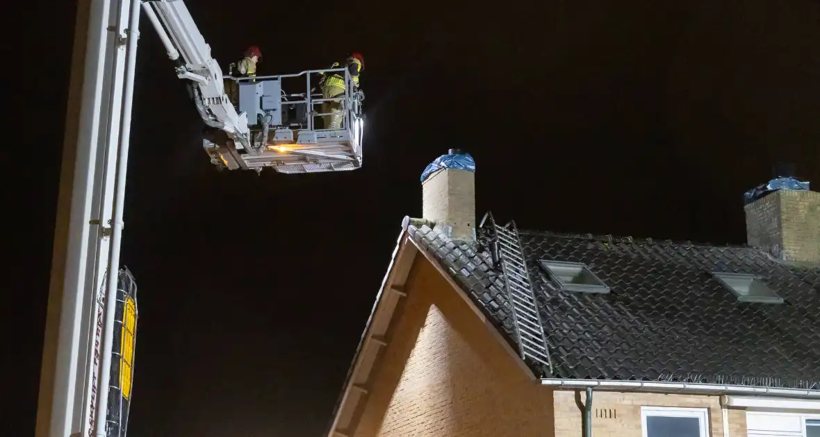 Ladder vormt gevaar tijdens storm Conall - Foto 7