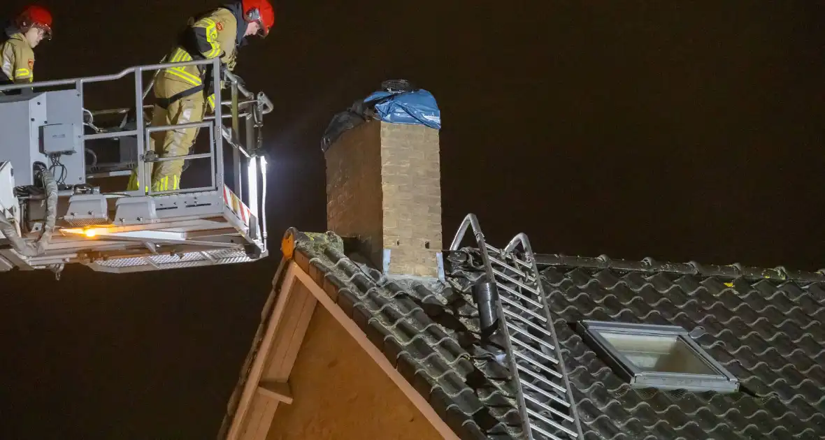 Ladder vormt gevaar tijdens storm Conall - Foto 8