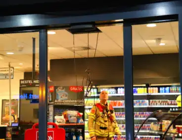 Kortsluiting in shop van tankstation