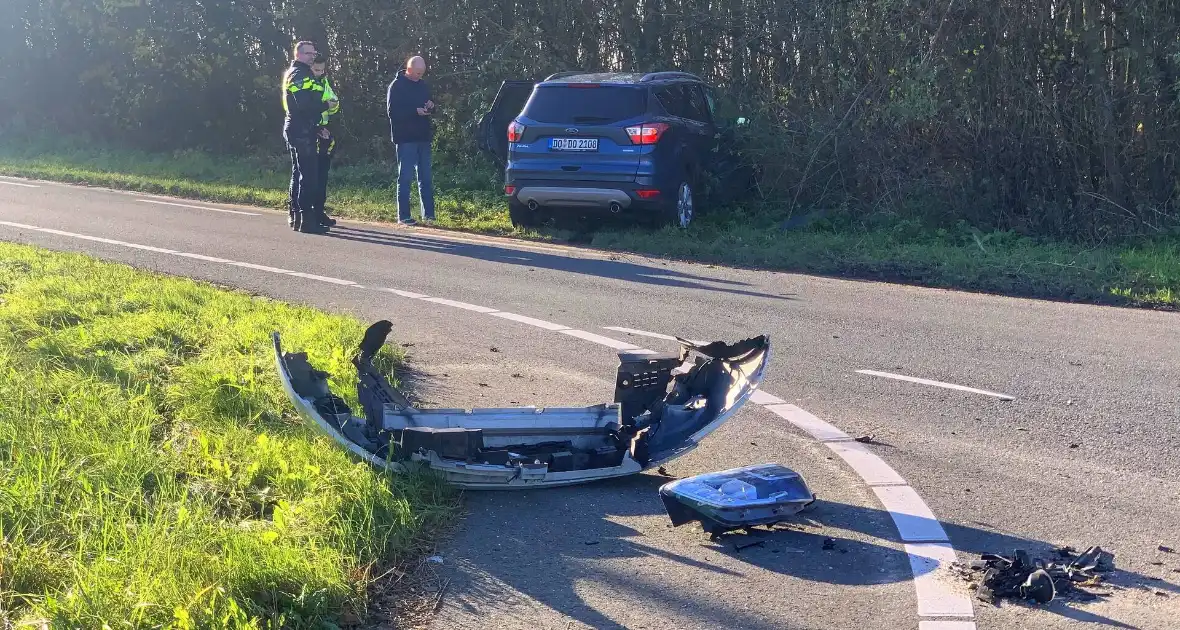 Flinke vertraging door aanrijding