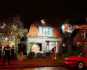 Brandweer druk met brand in woning