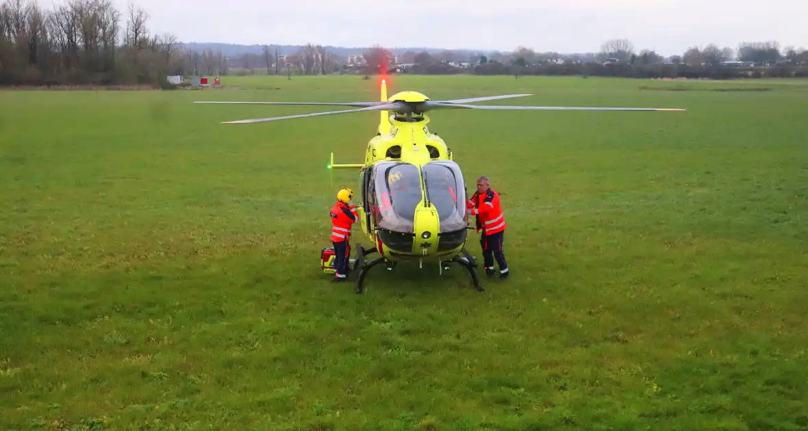 Traumahelikopter geland voor medische incident